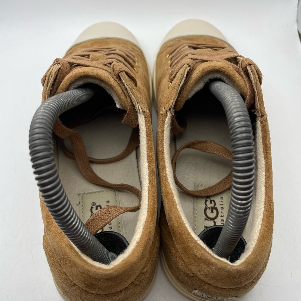 UGG Taya Brown Suede Sherpa lined Sneakers size 7.5 - Picture 6 of 9